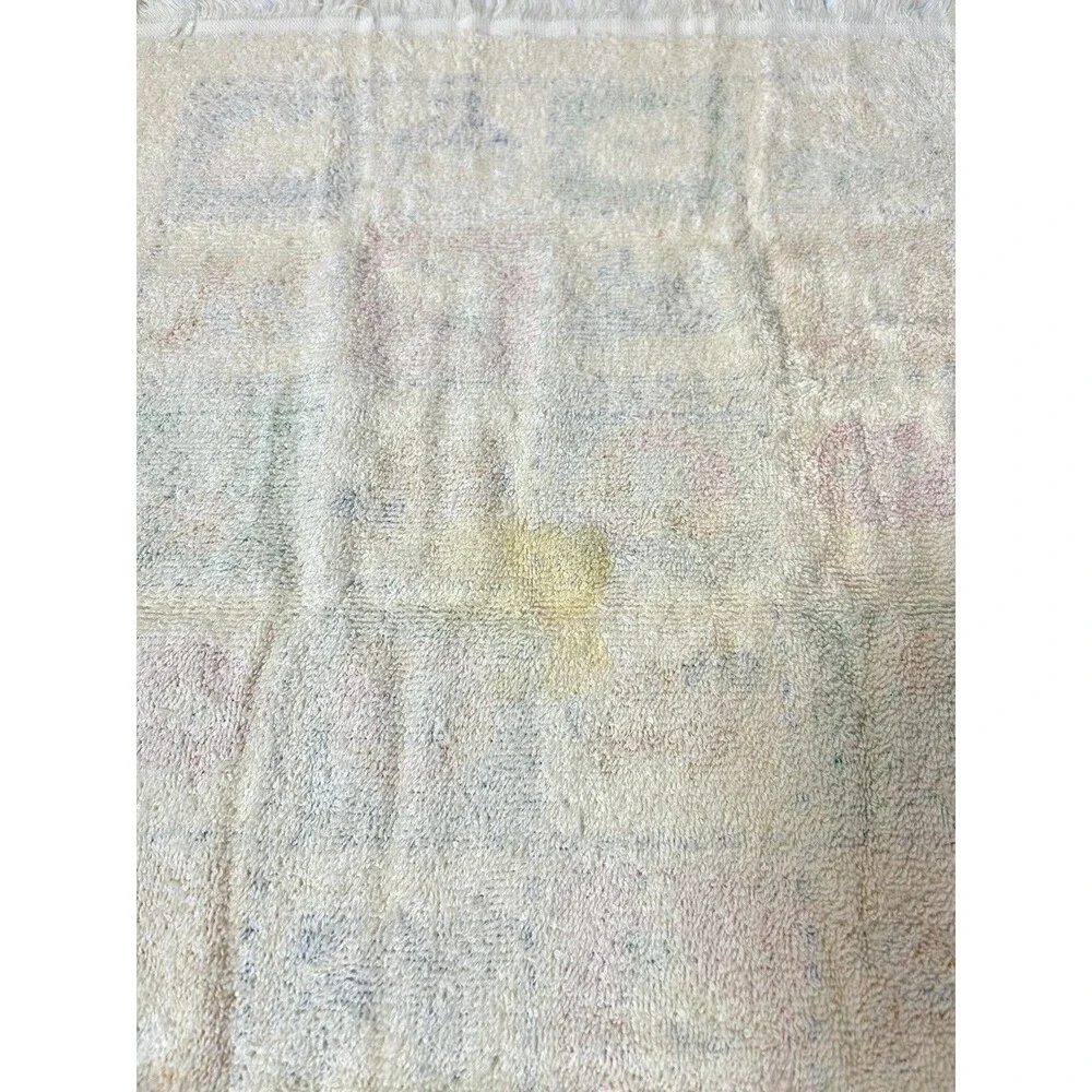 Vtg Cannon Hand Towel Farm Animal Pineapple Grid Print Cotton (See Pics)